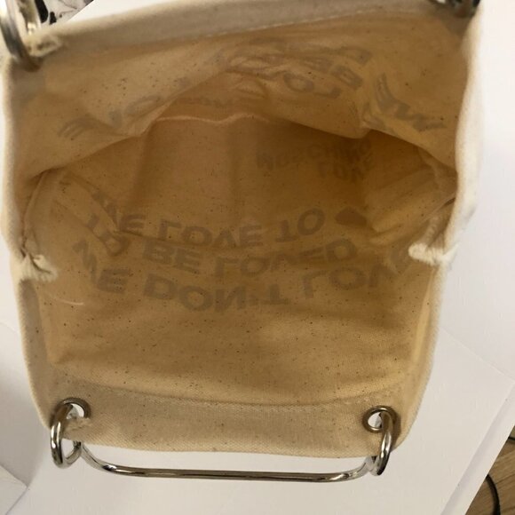 Love Moschino Canvas Shopper Bag Metal Handles with Box. Unisex - Picture 7 of 16